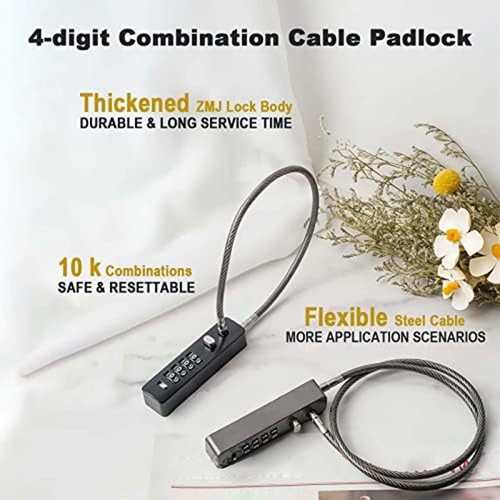 Digit combination cable - digit, lock