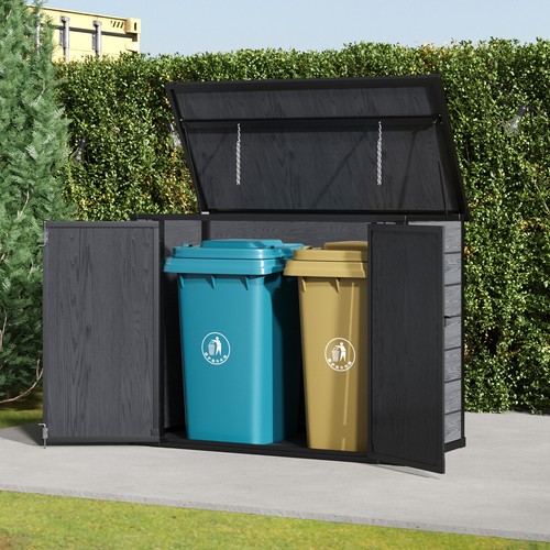 Metal lockable bicycle store - metal,