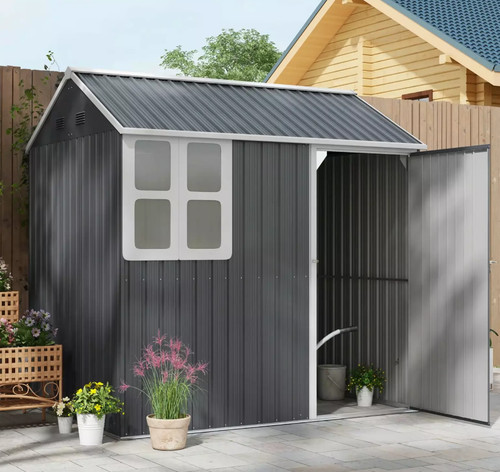 Metal garden shed - shed, outdoor