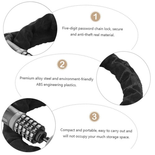 Bike chain lock for outdoor - for,